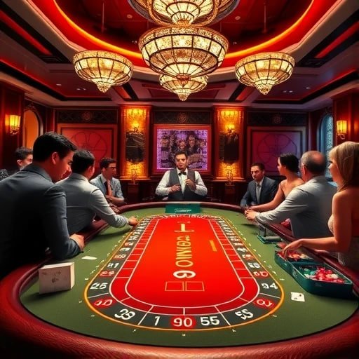 Fa Cai Shen Deluxe betting interface and game resolution on dewa77 login showing dealer and cards